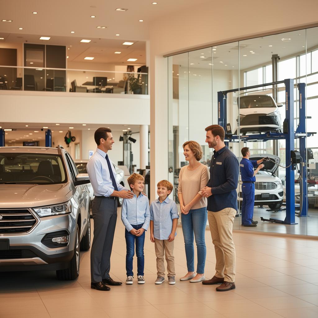 Dealership showroom floor
